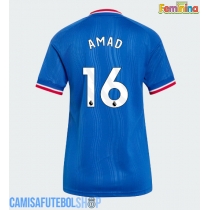 Camisa de time de futebol Manchester United Amad Diallo #16 Replicas 2º Equipamento Feminina 2026-27 Manga Curta